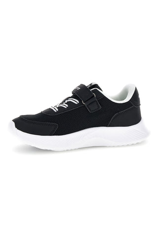 Scarpe da ginnastica nere e bianche con chiusura a strappo e memory foam Lotto RUN 90 AMF CL S