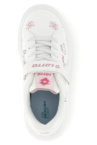 Sneakers bianche con stampa e strappo Lotto Day Princess Amf Prt Cl S