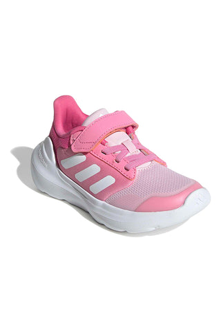 Atmungsaktive rosa Sneakers mit Klettverschluss Adidas Tensaur Run 3.0 EL C