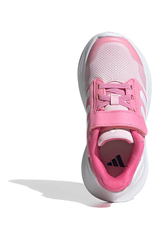 Atmungsaktive rosa Sneakers mit Klettverschluss Adidas Tensaur Run 3.0 EL C