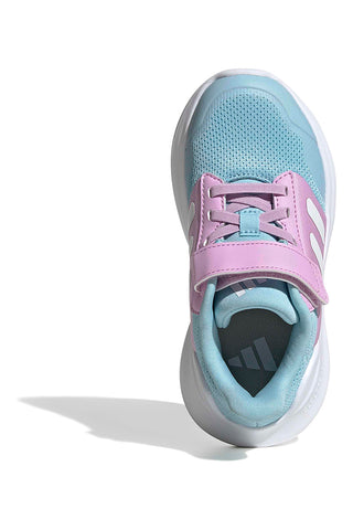 Atmungsaktive Sneakers in Blau und Lila mit Klettverschluss Adidas Tensaur Run 3.0 EL C