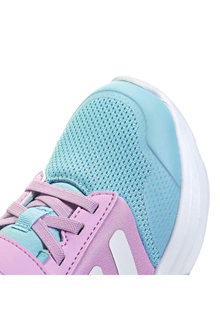 Atmungsaktive Sneakers in Blau und Lila mit Klettverschluss Adidas Tensaur Run 3.0 EL C