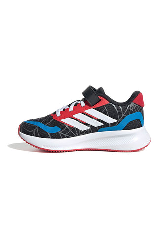 Schwarze Sneakers mit farbigen Details und Klettverschluss Adidas Runfalcon Spider-Man El C