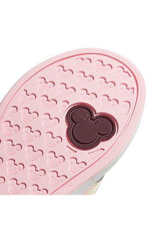 Weiße Sneakers mit rosa Details und Klettverschluss Adidas Grand Court Minnie El K