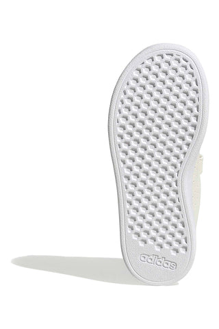 Weiße Sneakers mit blauen Details und Klettverschluss Adidas Advantage Base 2.0 Cf C