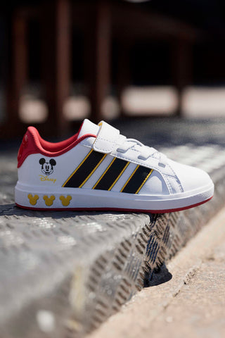 Weiße Sneakers mit Mickey-Mouse-Details Grand Court Mickey EL K Adidas