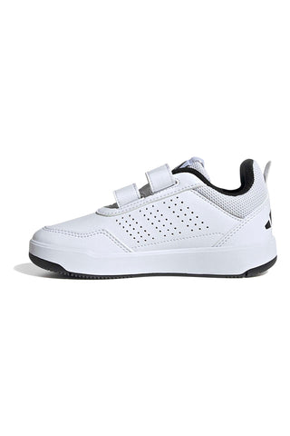 Weiße Sneakers mit Klettverschluss und abriebfester Sohle Adidas Tensaur Sport 3.0 CF K für Kinder