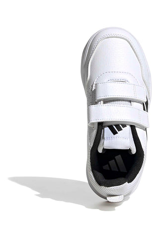 Weiße Sneakers mit Klettverschluss und abriebfester Sohle Adidas Tensaur Sport 3.0 CF K für Kinder