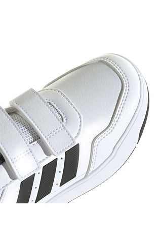 Weiße Sneakers mit Klettverschluss und abriebfester Sohle Adidas Tensaur Sport 3.0 CF K für Kinder