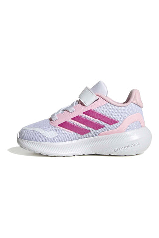 Lila und rosa Sneakers mit Klettverschluss Adidas Runfalcon 5 El I