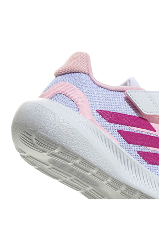 Lila und rosa Sneakers mit Klettverschluss Adidas Runfalcon 5 El I