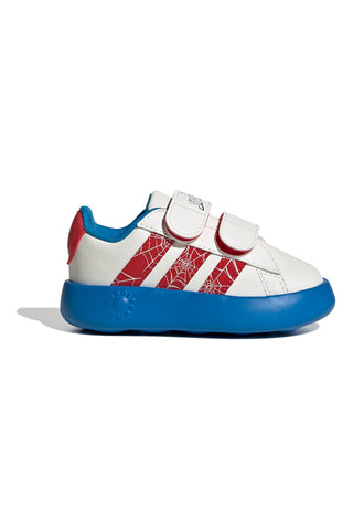 Sneakers bianche con suola Bubblecomfy e dettagli Spider-Man Adidas Grand Court Spider-Man CF I