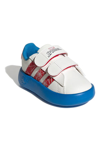 Weiße Sneakers mit Bubblecomfy-Sohle und Spider-Man-Details Adidas Grand Court Spider-Man CF I