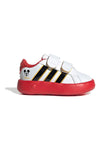 Weiße Sneakers mit roter Sohle und Mickey-Details Adidas Grand Court Mickey CF I