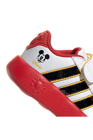 Weiße Sneakers mit roter Sohle und Mickey-Details Adidas Grand Court Mickey CF I