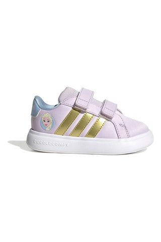 Sneakers lilla con dettagli Frozen e suola EVA Adidas Grand Court Elsa I