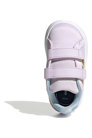 Sneakers lilla con dettagli Frozen e suola EVA Adidas Grand Court Elsa I