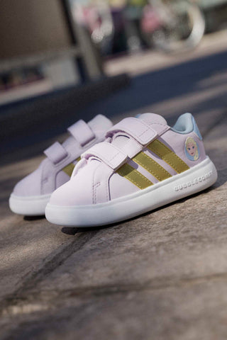 Sneakers lilla con dettagli Frozen e suola EVA Adidas Grand Court Elsa I