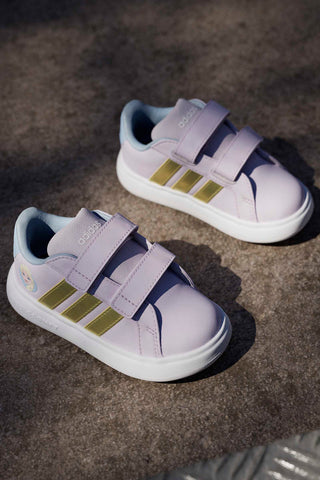 Sneakers lilla con dettagli Frozen e suola EVA Adidas Grand Court Elsa I