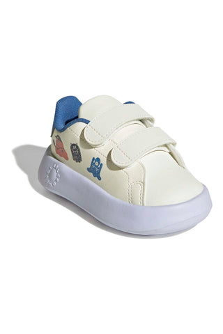 Cremefarbene Sneakers mit Bubblecomfy-Sohle und farbenfrohen Grafiken Adidas Advantage CF I