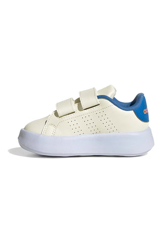 Cremefarbene Sneakers mit Bubblecomfy-Sohle und farbenfrohen Grafiken Adidas Advantage CF I