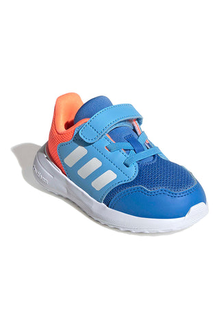 Blaue und orangefarbene Sneakers mit Cloudfoam-Sohle Adidas Tensaur Run 3.0 EL I