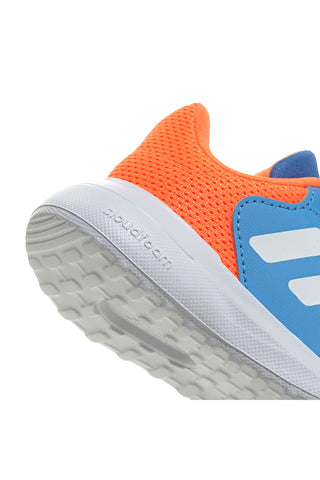 Blaue und orangefarbene Sneakers mit Cloudfoam-Sohle Adidas Tensaur Run 3.0 EL I