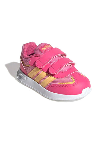 Sneakers rosa con dettagli gialli e suola in gomma Adidas VS Pace 2.0 CF I