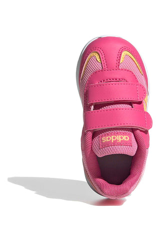 Sneakers rosa con dettagli gialli e suola in gomma Adidas VS Pace 2.0 CF I