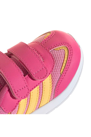 Sneakers rosa con dettagli gialli e suola in gomma Adidas VS Pace 2.0 CF I