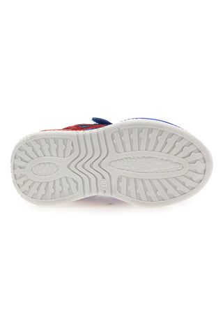 Blaue und rote Turnschuhe mit Lichtern Spiderman M14474
