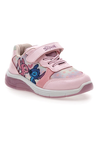 Sneaker rosa con luci Stitch D14638