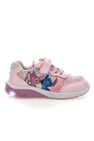 Sneaker rosa con luci Stitch D14638
