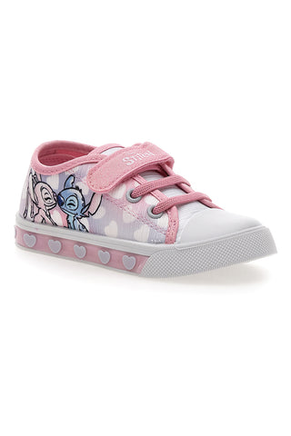Sneaker rosa con luci Stitch D14450