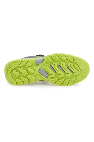 Scarpa da ginnastica da ragazzo grigia e verde fluo con strappo Australian Spin