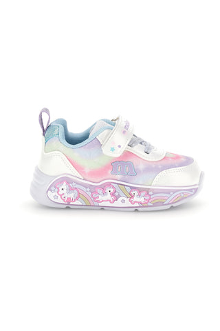Mehrfarbige Turnschuhe mit Riemen und Lichtern M Kinder MJ6028