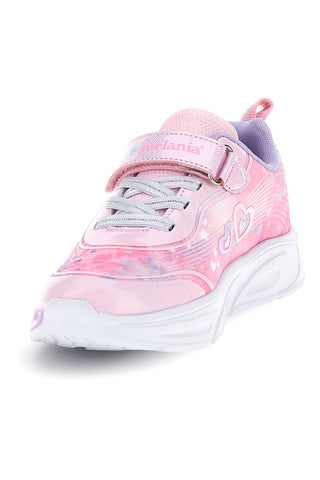 Sneakers rosa con strappi e luci Mkids MJ6036