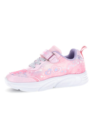 Sneakers rosa con strappi e luci Mkids MJ6036