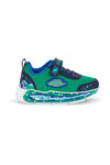 Calzature blu e verdi con luci e strappo M kids MJ6040