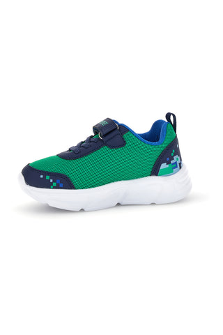 Calzature blu e verdi con luci e strappo M kids MJ6040