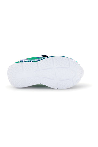 Calzature blu e verdi con luci e strappo M kids MJ6040