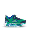 Calzature blu e verdi con luci e strappo M kids MJ6040