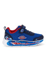 Sneakers blu con strappi e luci Mkids MJ6040