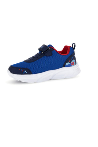 Sneakers blu con strappi e luci Mkids MJ6040