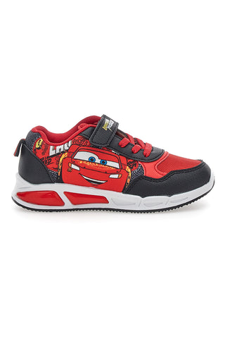Schwarze und rote Schuhe mit Lichtern und Riemen Cars D5010220T10