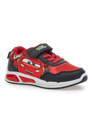 Schwarze und rote Schuhe mit Lichtern und Riemen Cars D5010220T10