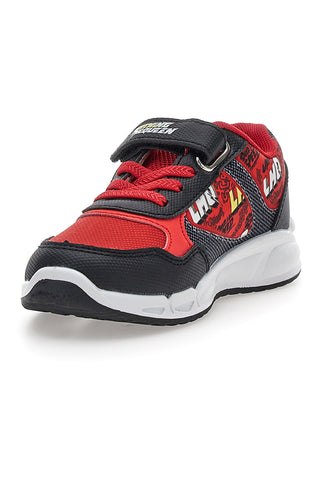 Schwarze und rote Schuhe mit Lichtern und Riemen Cars D5010220T10