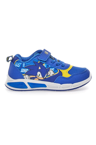 Scarpe blu e gialle con luci e strappo Sonic N9610082T10