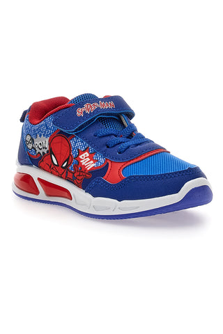 Sneakers blu con luci chiusura a strappo Spiderman R1310633T10
