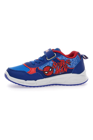 Sneakers blu con luci chiusura a strappo Spiderman R1310633T10